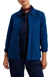 Alex Mill Britt Work Recycled Cotton Jacket In Cobalt