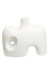 Renwil Mariner Decorative Ceramic Vase In Off-white