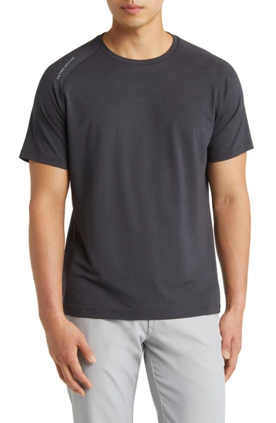 Peter Millar Aurora Performance T-shirt In Black