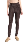 Splendid Faux Suede Leggings In Chocolate