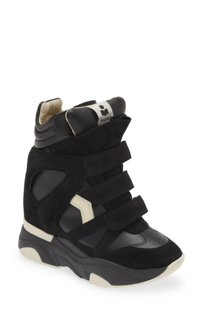 Isabel Marant High-top Sneakers With Contrast Sole And Perforated Detailing In Multi