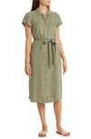 Tommy Bahama Mission Beach Midi Shirtdress In Tea Leaf