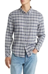 Rails Reid Regular Fit Plaid Stretch Cotton Button-down Shirt In Faded Navy Melange