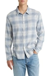 Rails Sussex Regular Fit Plaid Stretch Cotton Flannel Button-up Shirt In Glacier