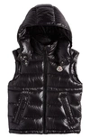 Moncler Kids' Ania Down Puffer Vest In Black