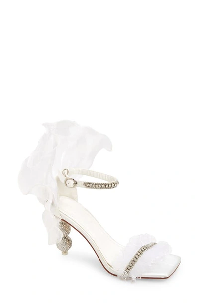 Azalea Wang Maemae Ankle Strap Sandal In White