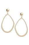 Nordstrom Hoop Drop Earrings In Gold
