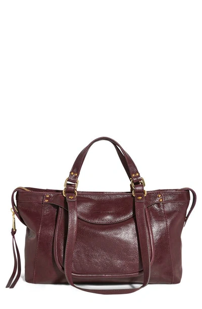 Aimee Kestenberg Bleecker Convertible Tote Bag In True Plum Vintage