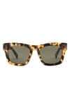 Electric Crasher 54mm Polarized Square Sunglasses In Matte Tort/ Grey Polar