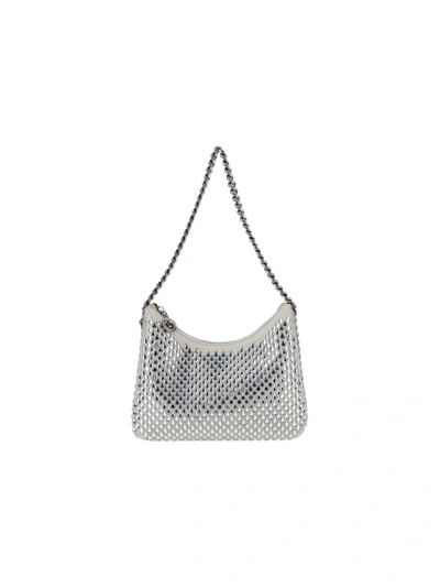Stella Mccartney Falabella Mini Zip Shoulder Bag Eco Oversized Paillettes In Default Title