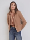 L Agence Sofia Knit Blazer In Ginger Snap