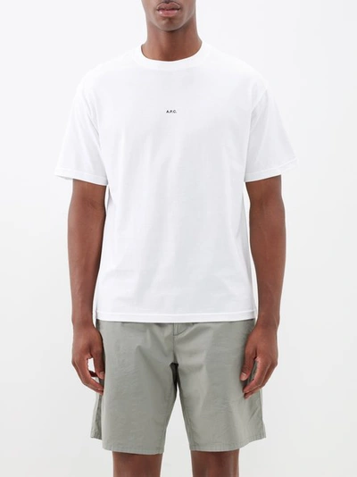 Apc Kyle T-shirt With Micro Logo In White