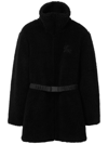 Burberry Ekd-embroidery Wool-blend Coat In Black