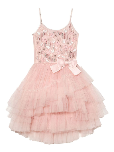 Tutu Du Monde Kids' Dreamscape Sequined Tutu Dress In Porcelain Pink