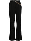 AJE OPAL CHAIN-LINK FLARED TROUSERS