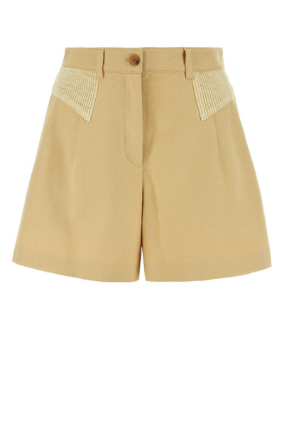 Kenzo Paris High Waist Shorts In Brown