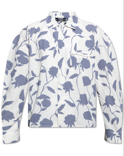 Jacquemus Criollo Shirt In White, Navy