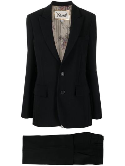 Dsquared2 Tailored Single-breasted Suit In Nero