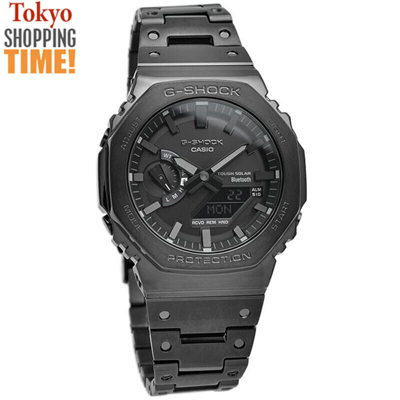 Pre-owned Casio G-shock Gm-b2100bd-1ajf Black Metal Case/band Solar Bluetooth Men Watch Jp