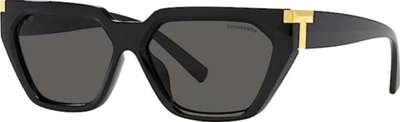 Pre-owned Tiffany & Co Authentic Tiffany Sunglasses Tf4205u - 8001s4 Black W/ Gray Lens New56mm