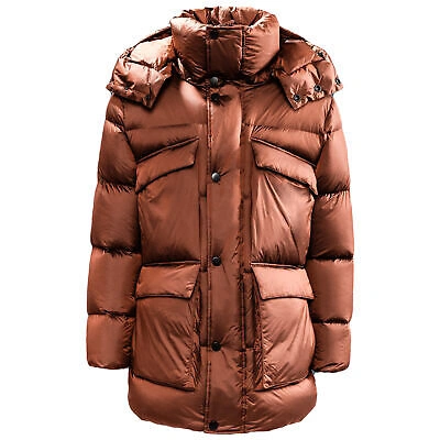 Pre-owned Jack Wolfskin Tech Lab Uppper East Jacket Brown Mens Puffer Coat 1205561 5090