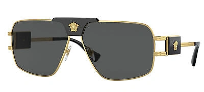 Pre-owned Versace Ve 2251 63/12/145 Men Sunglasses In Gray