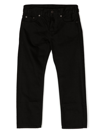 Essentials Fog X  Boys Jet Black Kids  Straight-leg Regular-fit Denim Jeans 4-12 Years In Black