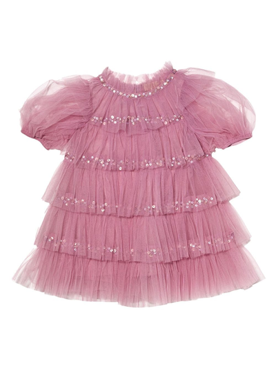 Tutu Du Monde Babies' Bebé Love Parade Tulle-panel Dress In Pink