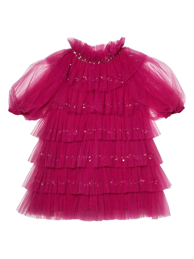 Tutu Du Monde Kids' Lova Parade Tiered Tulle Dress In Pink