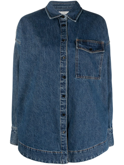 Co Denim Overshirt In Blue