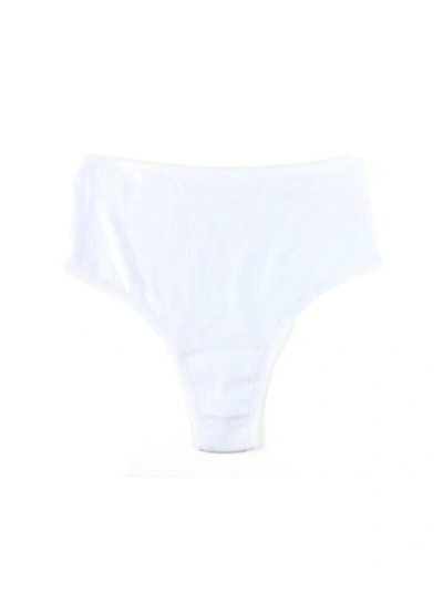 Hanky Panky Playstretch Hi-rise Thong In White