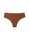 Hanky Panky Playstretch Natural Rise Thong Macchiato Brown In Multicolor