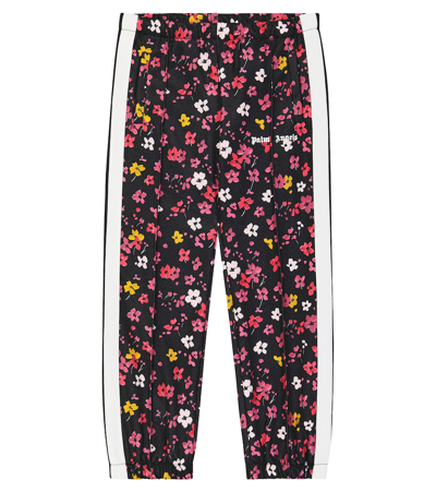 Palm Angels Kids' Floral Track Pants In Multicoloured