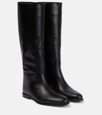 Etro Leather Knee-high Boots In Black