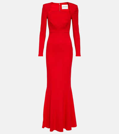 Roland Mouret Cady Maxi Dress In Red