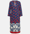 LA DOUBLEJ THE KAFTAN PRINTED COTTON MIDI DRESS