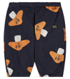Bobo Choses Baby Printed Cotton Pants In Blue