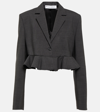 JW ANDERSON CROPPED WOOL-BLEND BLAZER