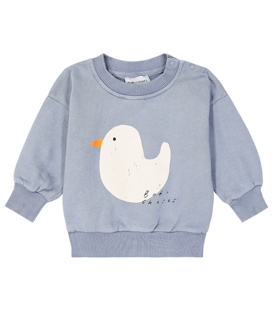 Bobo Choses Baby Printed Cotton Sweatshirt In Blue