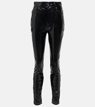 Dolce & Gabbana High-waisted Jersey Trousers In Black