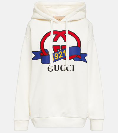 Gucci Interlocking G 1921 Print Sweatshirt In White