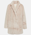 Yves Salomon Beige Wool Coat In Neutrals