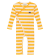 BOBO CHOSES BABY STRIPED RIBBED JERSEY ONESIE