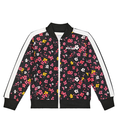 Palm Angels Kids' Floral Track Jacket In Multicoloured