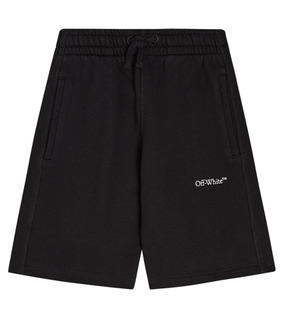 Off-white Rubber Arrow Bermuda Shorts In Black