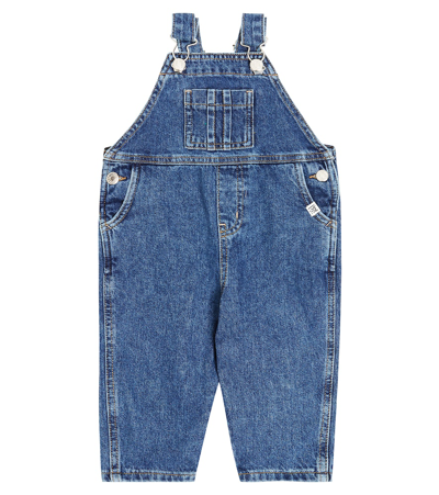 Liewood Baby Mingo Cotton Denim Overalls In Blue