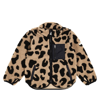 Liewood Nolan Leopard-print Fleece Jacket In Brown