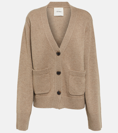 Lisa Yang Danni Cashmere Cardigan In Mole