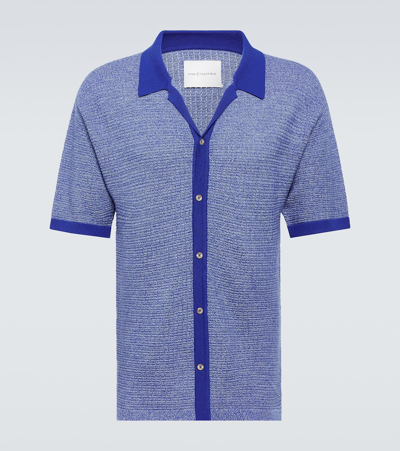 King & Tuckfield Wool Shirt In Blue
