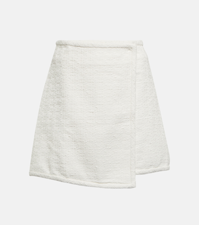 Proenza Schouler Mini Tweed Skirt In White